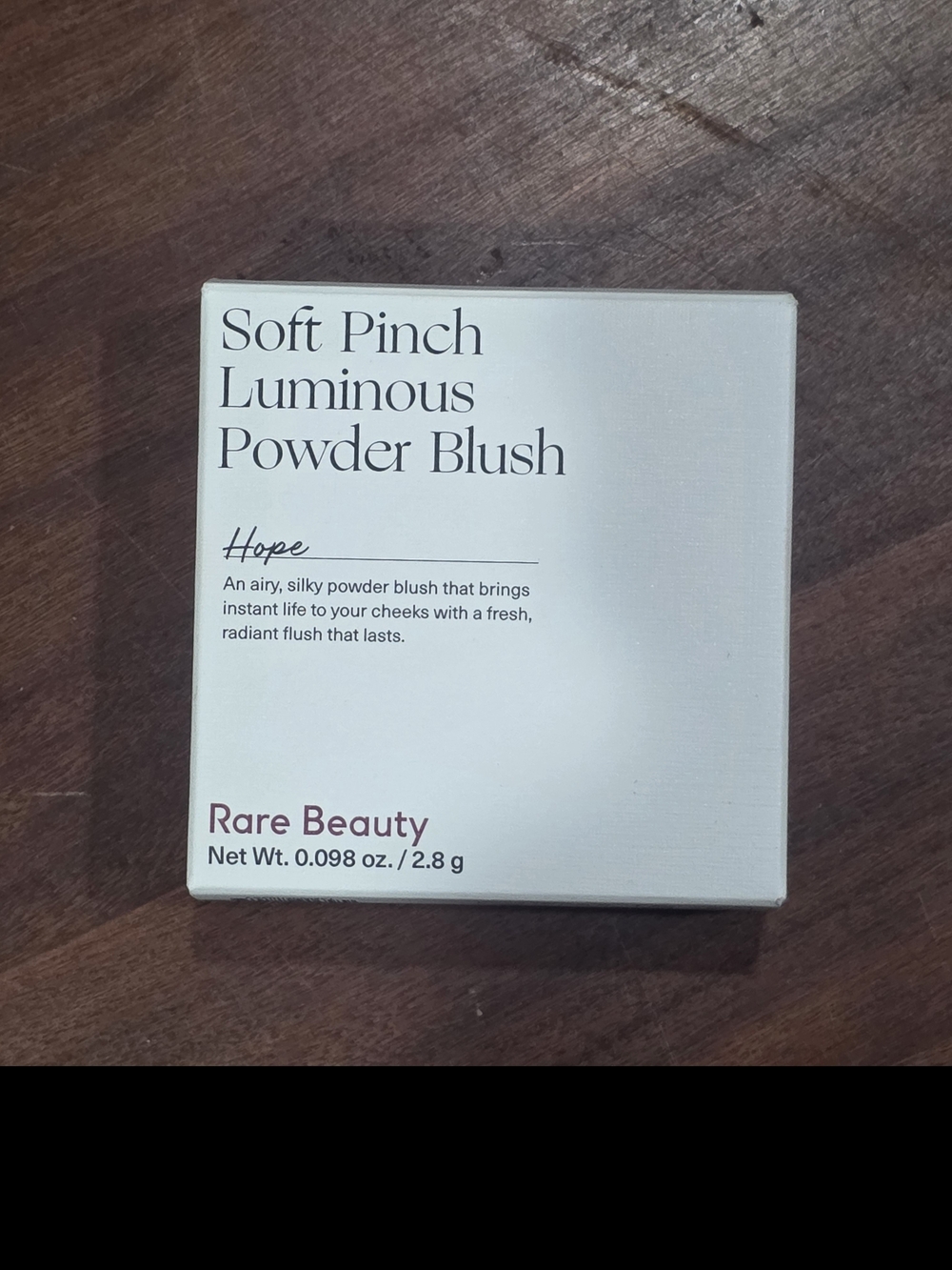 Rare Beauty Soft Pinch Luminous Powder Blush - Hope (soft pink packaging text)